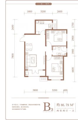 建面86.79