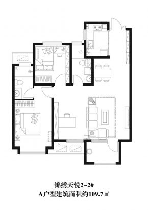 建面109.07