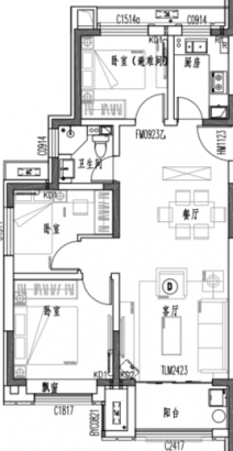 建面98M²