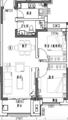 建面98M²