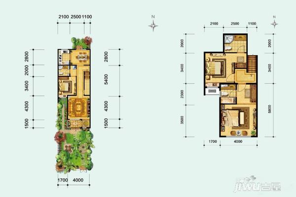 建面98M²