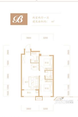 户型图建面98M²