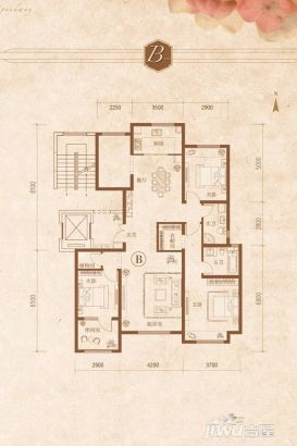 户型图建面98M²