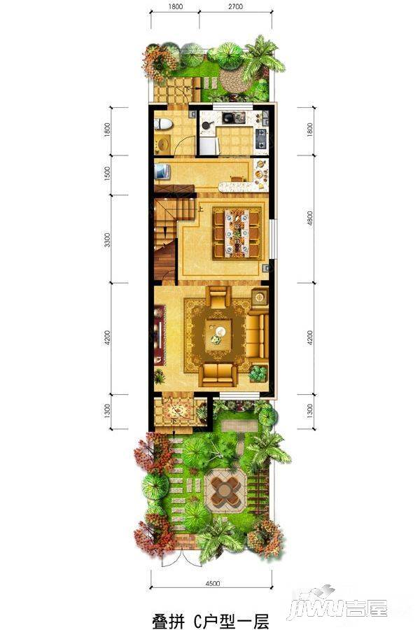 空港新都孔雀城3室1厅1卫1厨